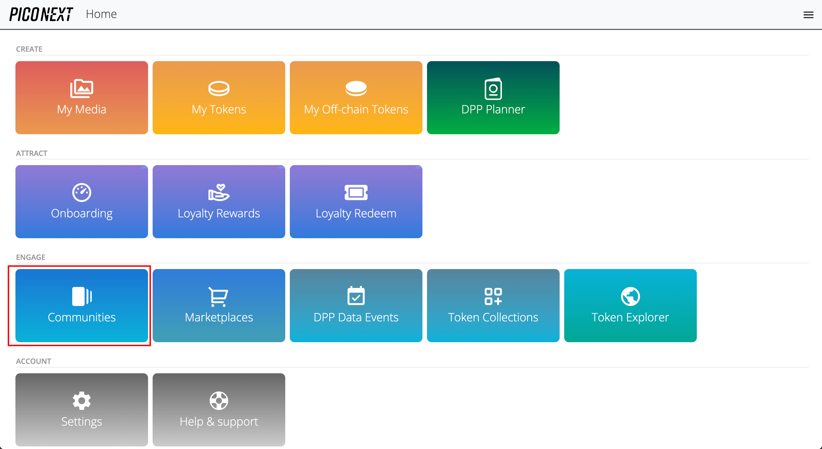 Manage content in a token-enabled community - PicoNext